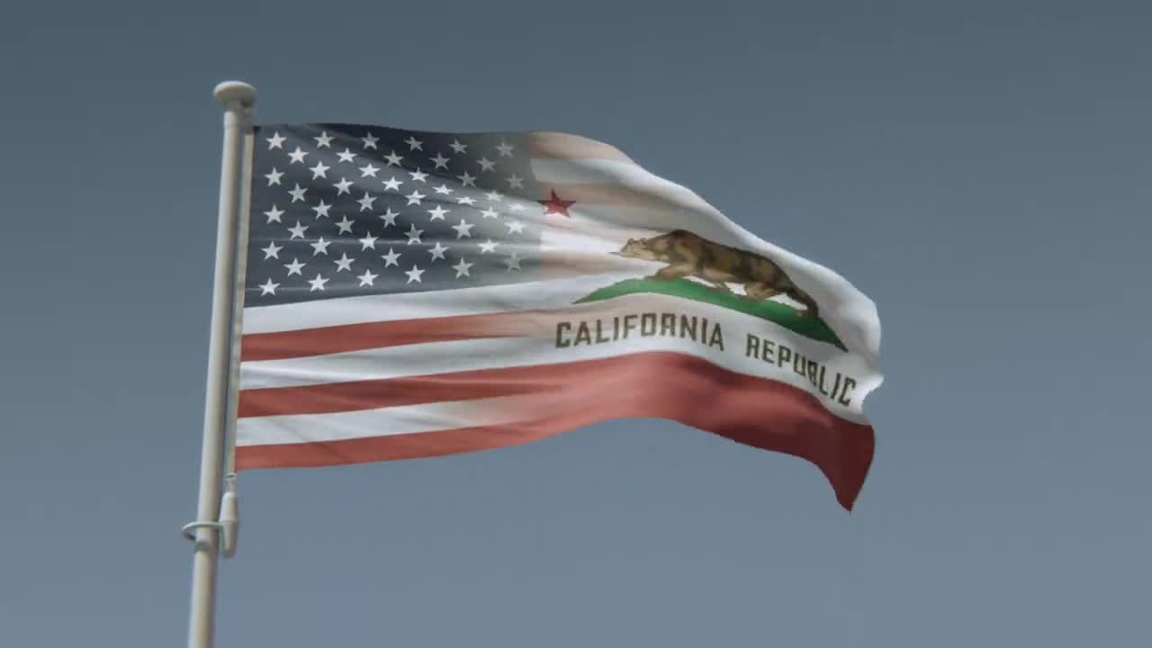 California Flag Vintage 3x5 Vintage Historic California CA